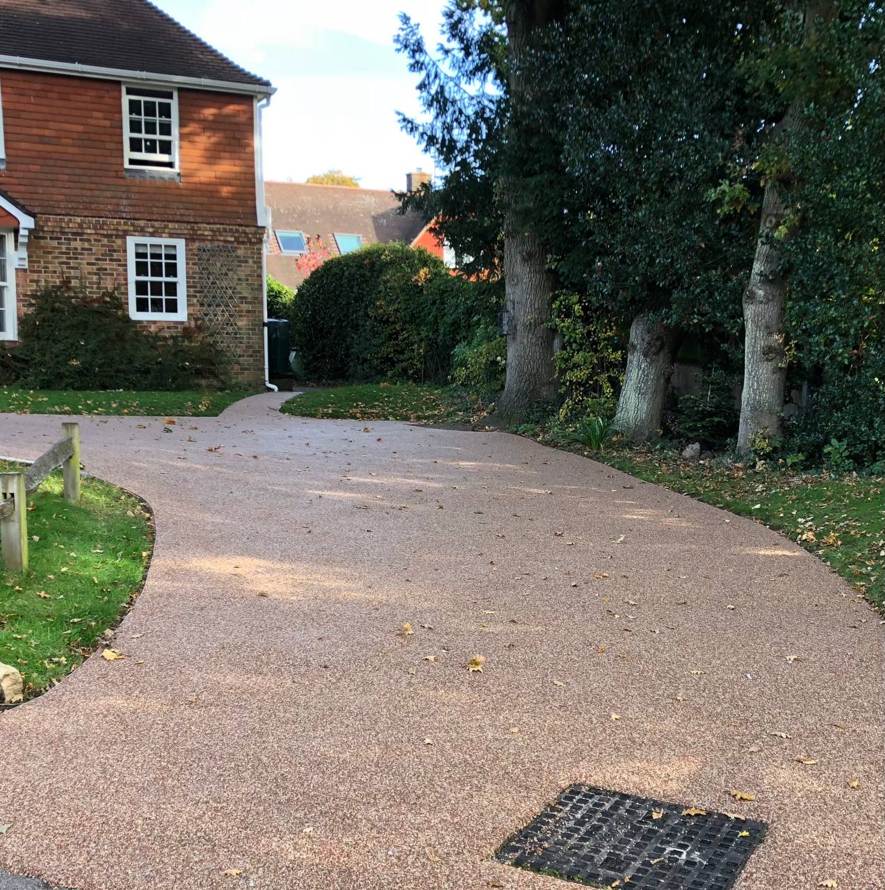 This is a photo of a gravel driveway installed in Norwich by Norwich Resin Driveways